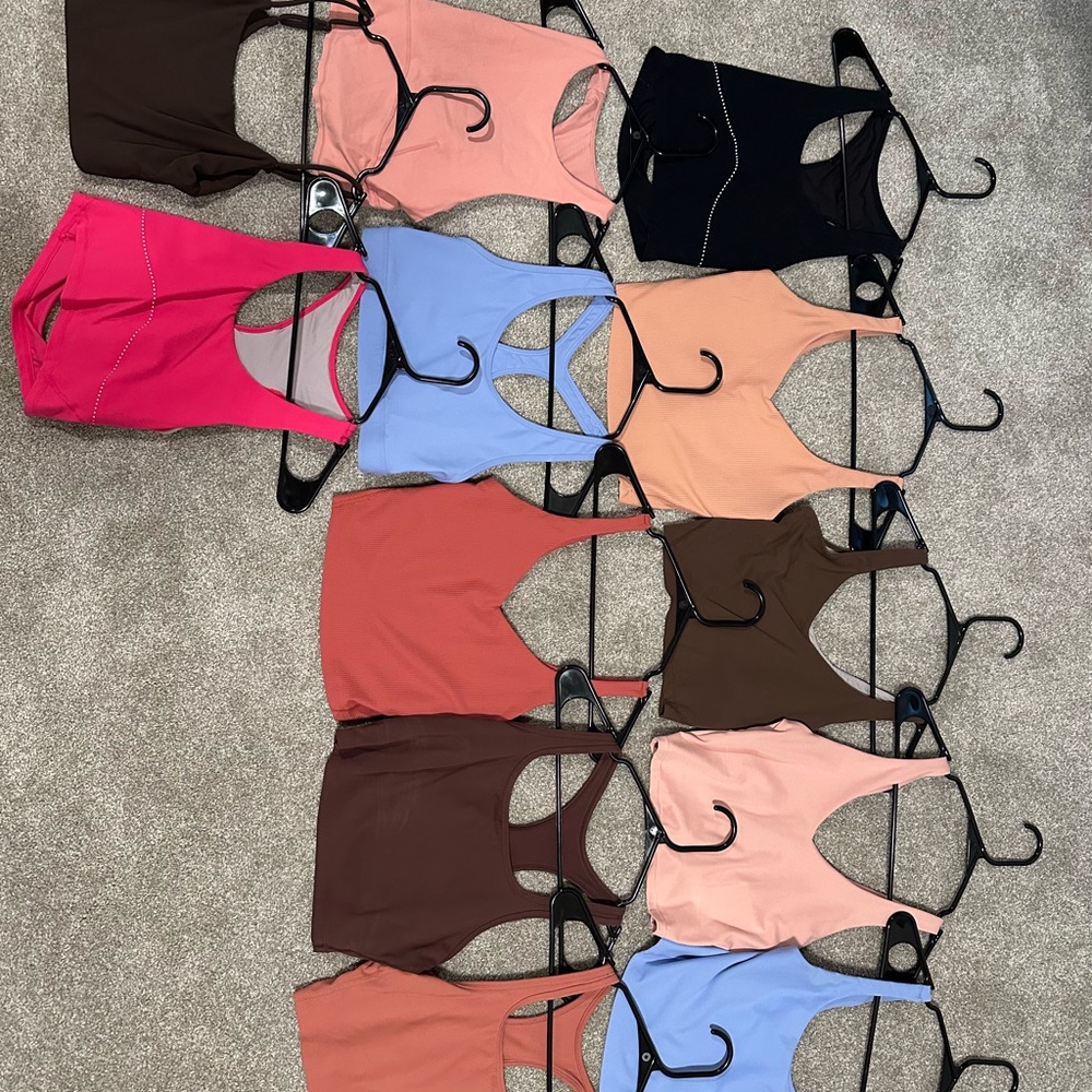 Colorful running/ gym top lot